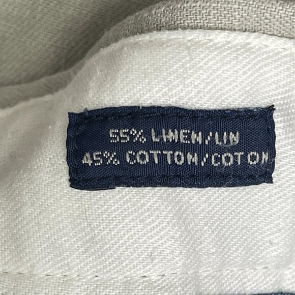 Grayers Clothier Pants Men's 36 Linen Blend Chinos Straight Leg Dress Trousers - Picture 11 of 12